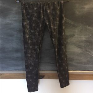 LuLaRoe Black Leggings OS